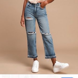 Free People Lita slim leg distressed jean NWT